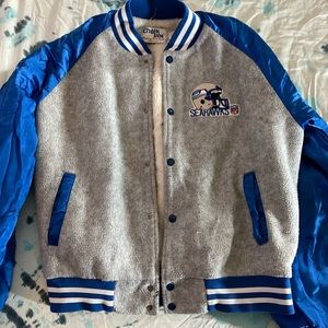 Vintage chalk line Seahawks jacket